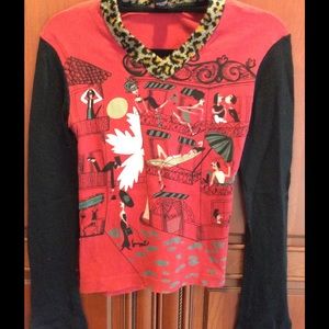 Custo Barcelona Paris leopard top
