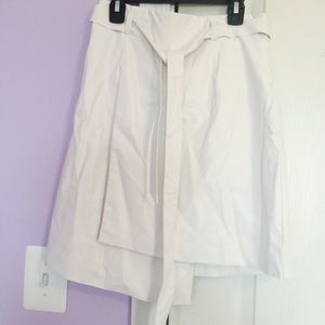 Bebe Faux Leather Wrap Skirt