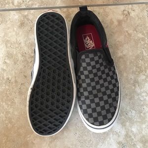 Checkered vans youth little boys 3