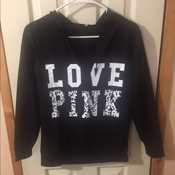 Love pink hoodie