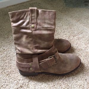 JustFab tan boots