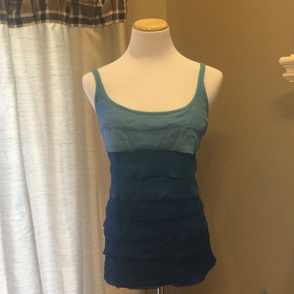 NWOT NY&Co. Blue Ombré Layered Camisole.