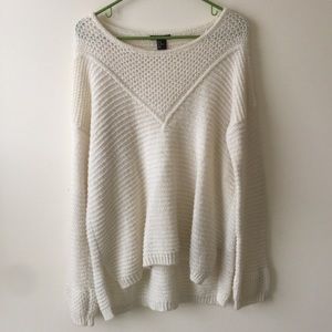 Oversized cream sweater