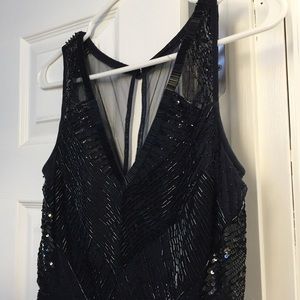 Long beaded and sequin dress