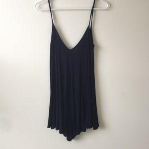 Flowy cotton tank top romper