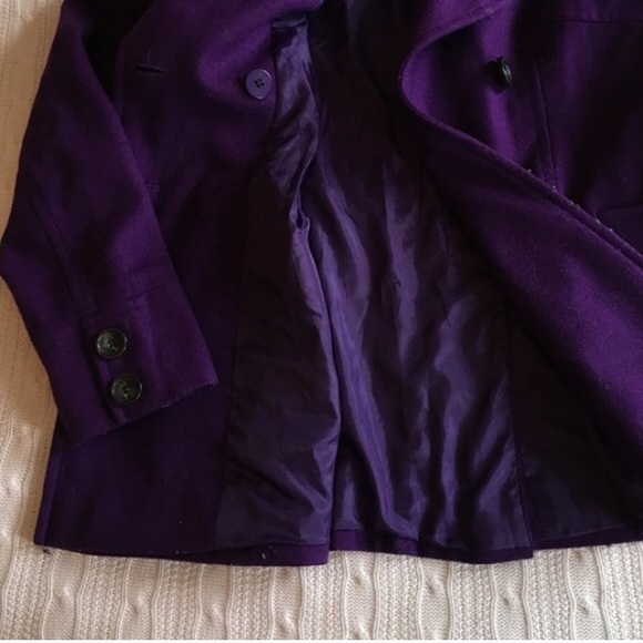 Purple Pea Coat - Picture 2 of 3