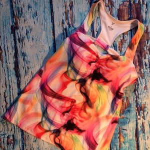 ON Active Racer back Tank Shelf Bra Open Back XL