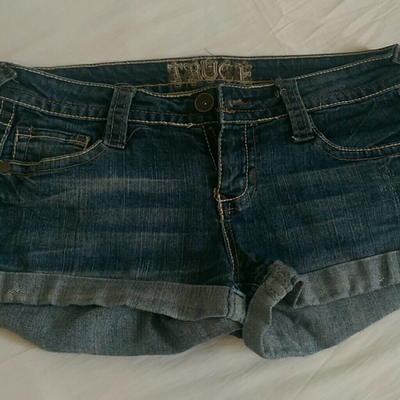 Truce Booty Shorts denim jean short shorts