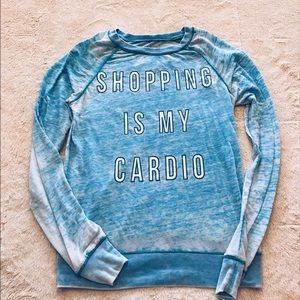 Shopping is My Cardio long sleeve