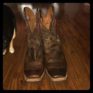 Ariat Brown Squared Toed Boots