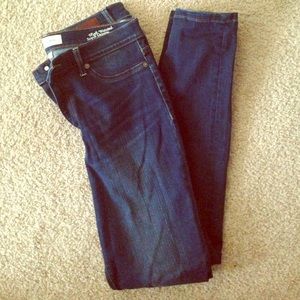 High Waisted Super Skinny Dark Jeans