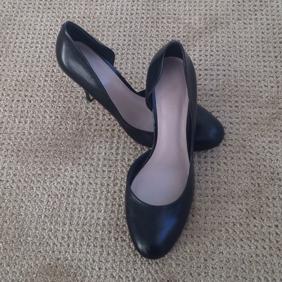 HP 2/18 🎉 Nine West black leather d'Orsay heels