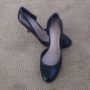 HP 2/18 🎉 Nine West black leather d'Orsay heels