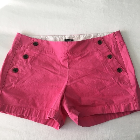 Pink JCrew CityFit Shorts