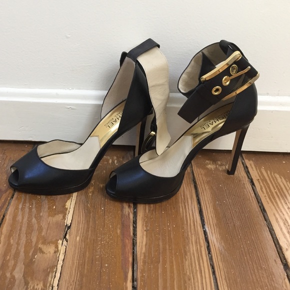 Michael Kors peep toe heels