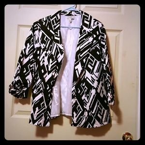 Dress Barn B&W Blazer