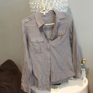 Banana Republic gray top❣