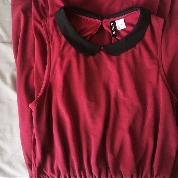 High Low Dress with Peter Pan Collar