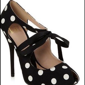 Truth or Dare polka dot heels.