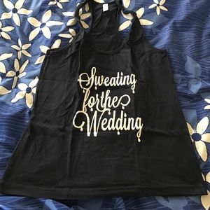 Wedding athletic tank