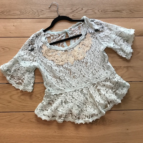 Free People brand new lace top ✨never worn✨