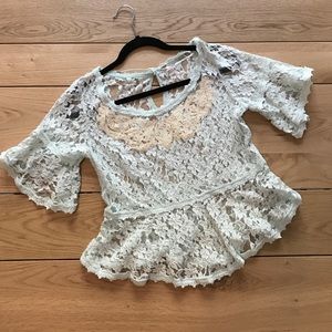 Free People brand new lace top ✨never worn✨