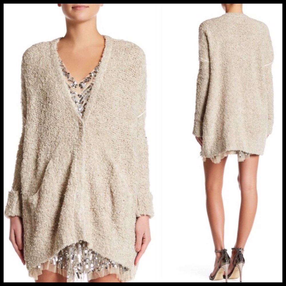 ❗️1-HOUR SALE❗️FREE PEOPLE Long Cardigan - Picture 6 of 8