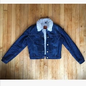 LEVI'S Sherpa Collar Denim Jacket