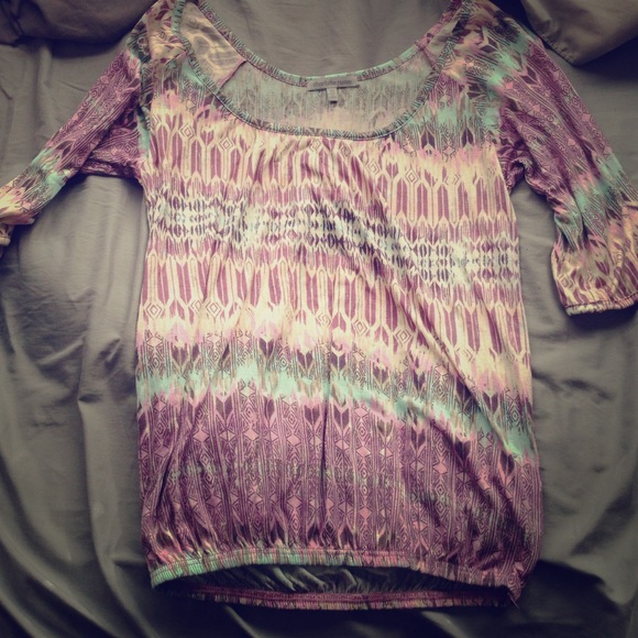 Charlotte Russe quarter length dressy shirt