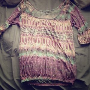 Charlotte Russe quarter length dressy shirt