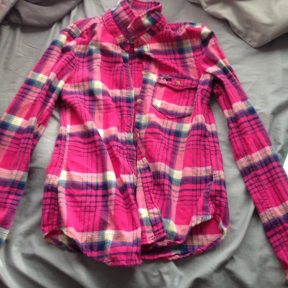 Abercrombie kids plaid shirt