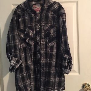 Men's button down Affliction shirt