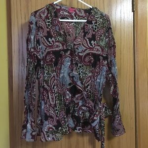 Beautiful Tie Wrap Blouse