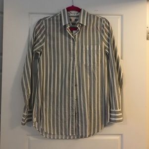 Printed jcrew button up. NWT.