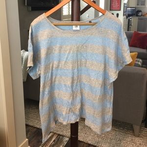 cabi striped tee, EUC, XS