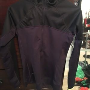 Nike pro purple and black quarter zip jacket