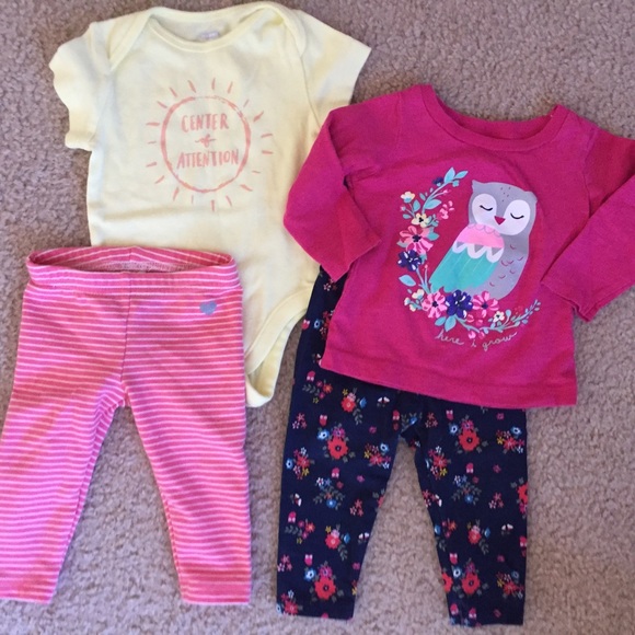Set of girls outfits 3-6 months