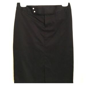 Gap black stretch pencil skirt