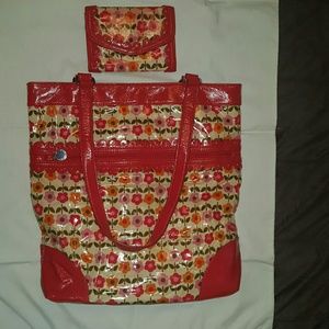 Vera Bradley purse and wallet set