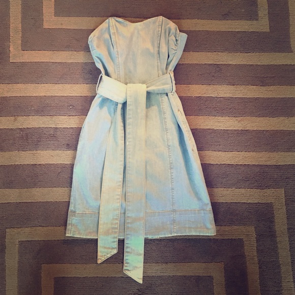 Denim Strapless Dress