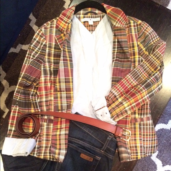 Tommy Hilfiger Plaid Blazer
