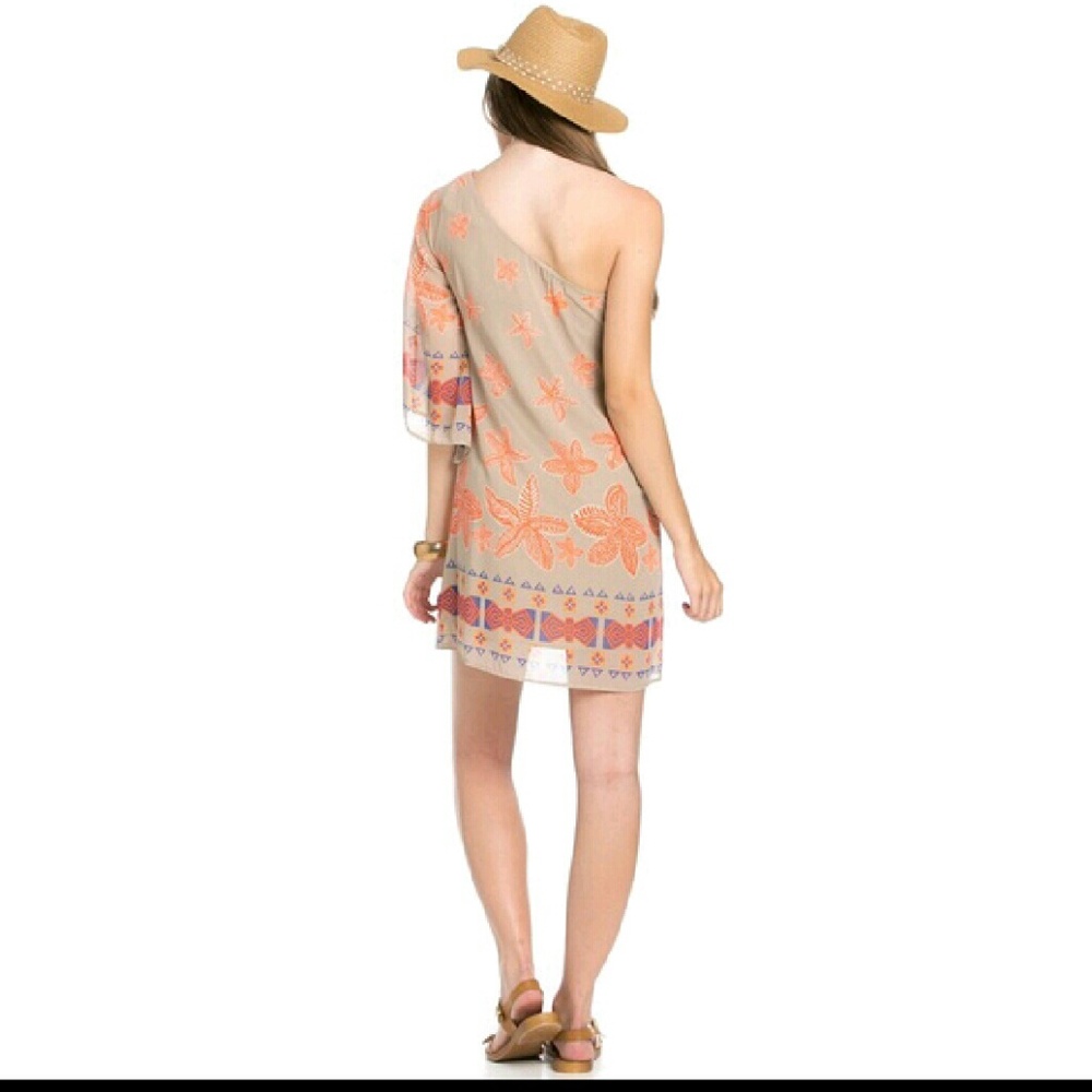 π¨ SALE One-Shoulder Tunic Dress LAST ONE - Picture 2 of 4