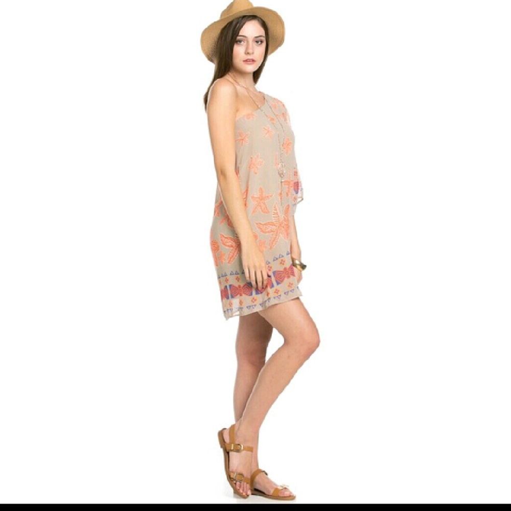 π¨ SALE One-Shoulder Tunic Dress LAST ONE - Picture 3 of 4