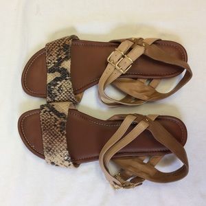 Clarks Snake Skin Sandals