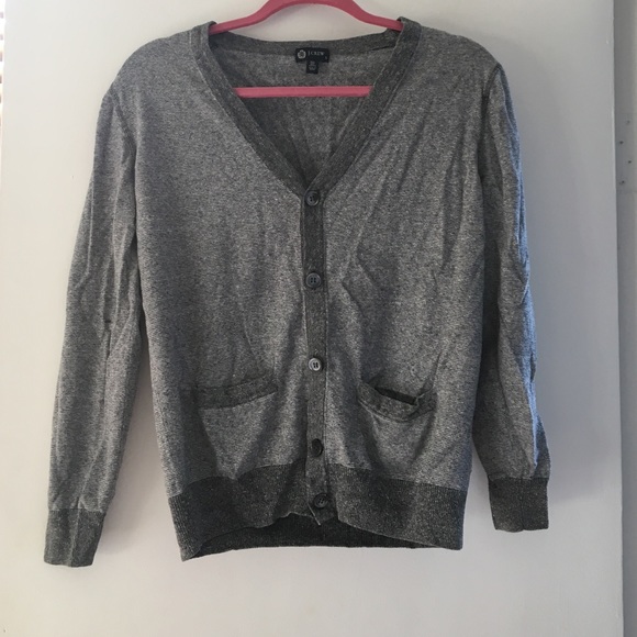 J CREW GREY CARDIGAN