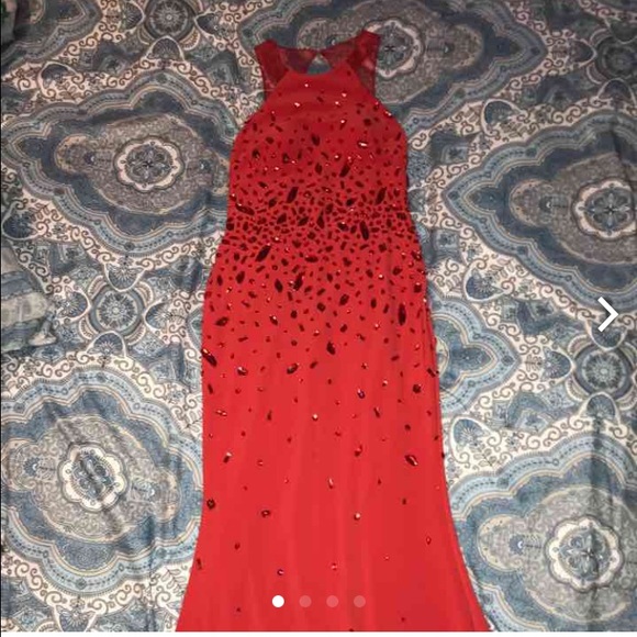 Long Red Dress - Picture 1 of 4