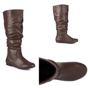 Brown Wide Calf Boots