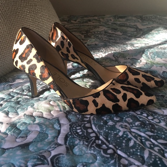 Preloved Sole Society Leopard D'Orsay