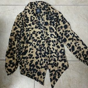 Leopard light blazer