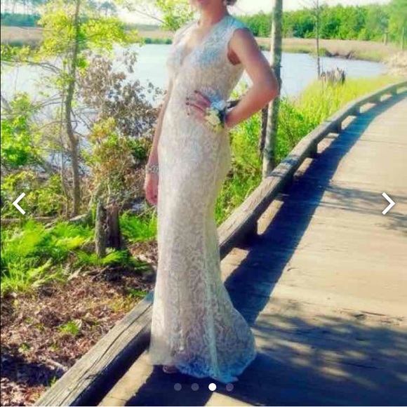 Long White Dress - Picture 3 of 4